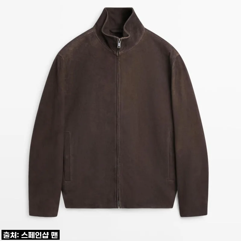 마시모두띠 스웨이드 고트스킨 레더 집업 재킷 3388/459 GREY 사용후기