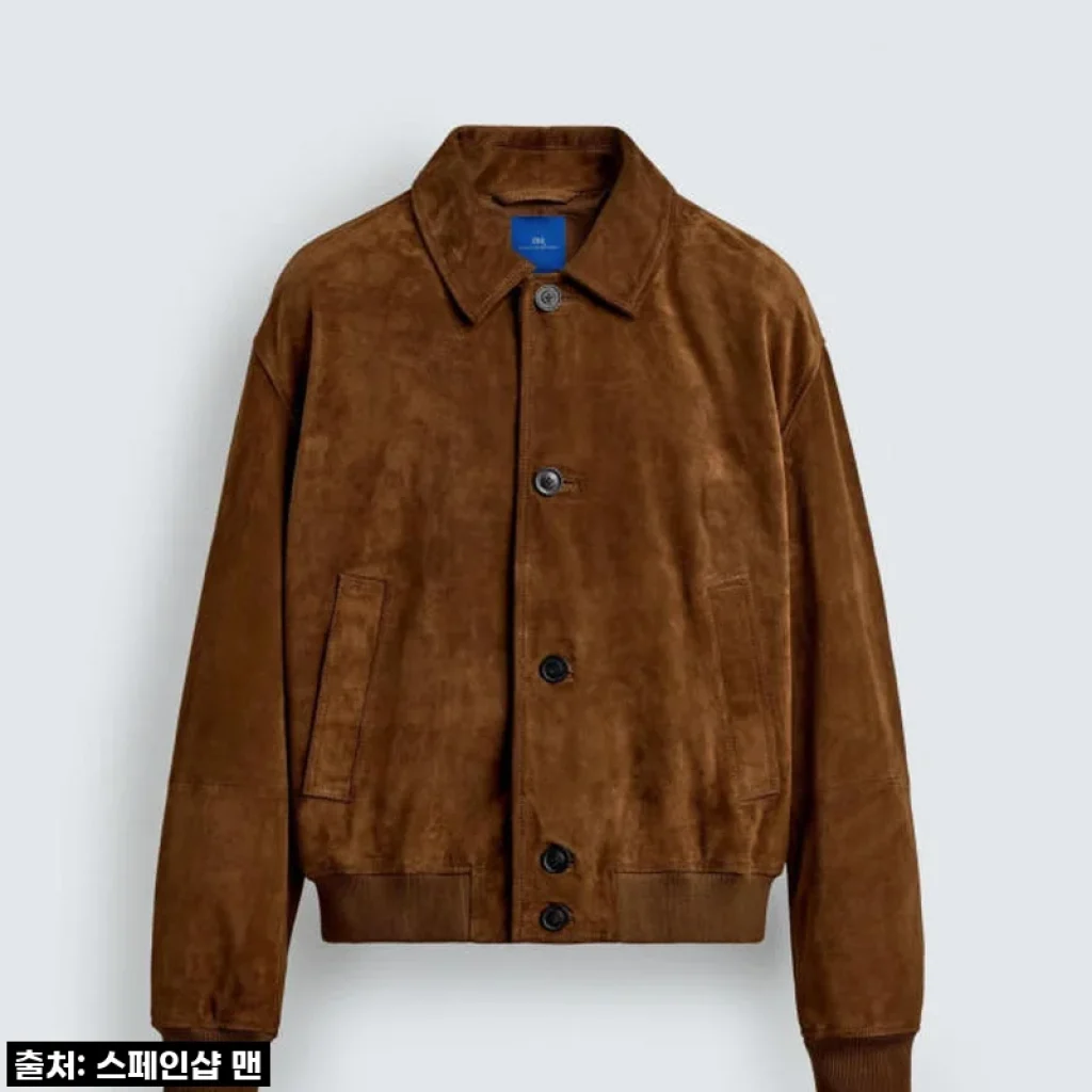 자라 크롭핏 스웨이드 레더 재킷 X 아론 레빈 TOBACCO 사용 후기