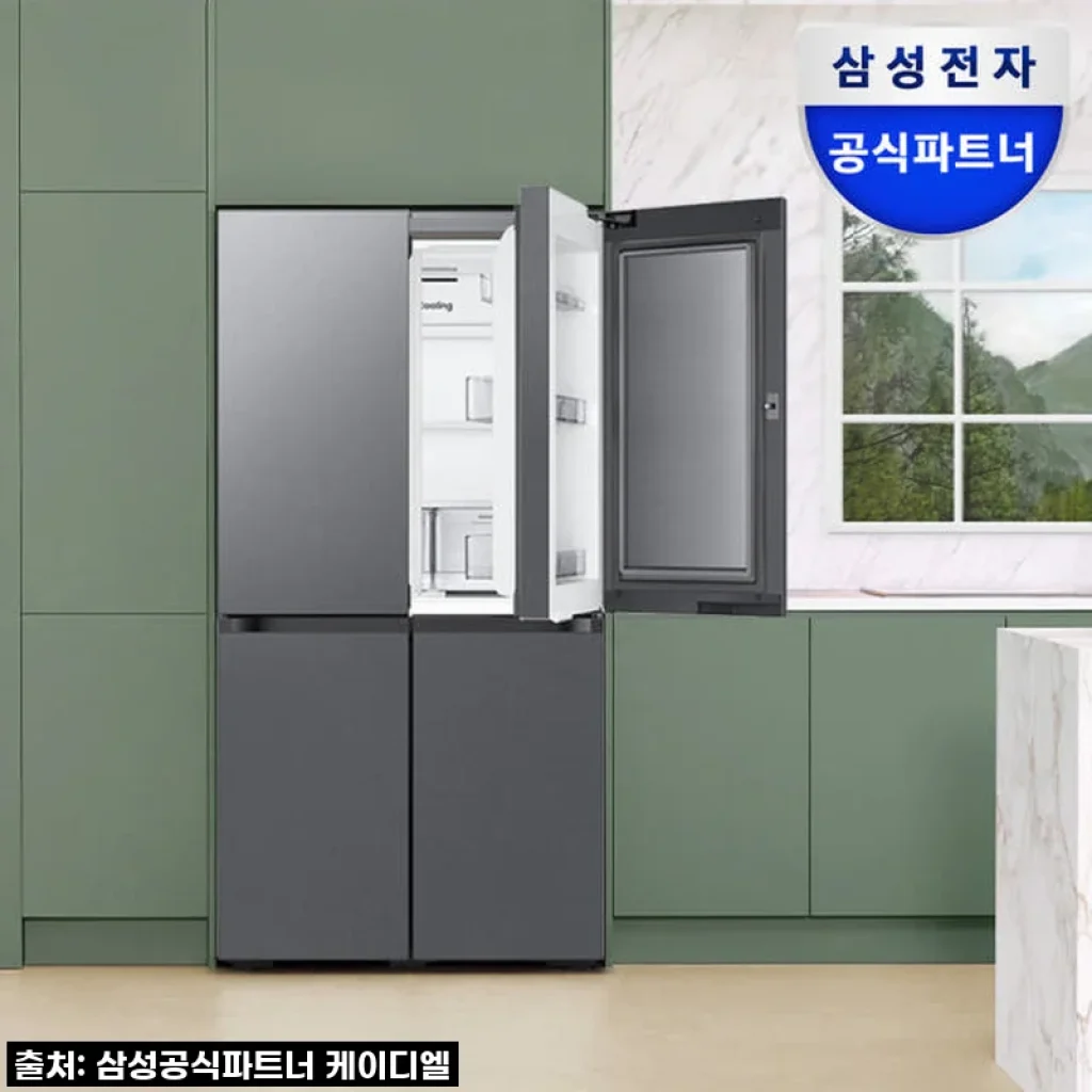 삼성 비스포크 AI 냉장고 RM70F90M1DD 902L 사용후기, 넉넉한 공간과 세련된 디자인 만족!