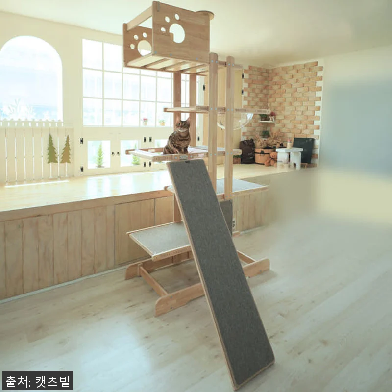 캣츠빌 THE큰타워 원목 캣타워 B타 관련 이미지 1