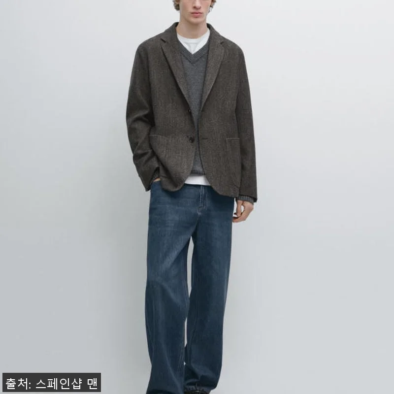 마시모두띠 헤링본 울블렌드 테일러드 관련 이미지 1