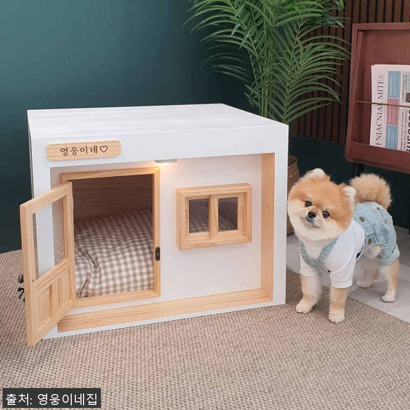 영웅이네 원목 강아지하우스 대리석 쿨 관련 이미지 1