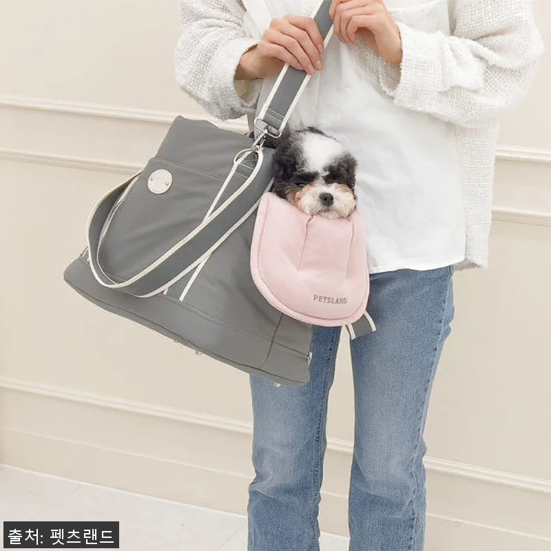 강아지 슬링백 이동 가방 포밍베딩백L 관련 이미지 2
