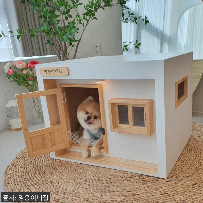 영웅이네 원목 강아지하우스 대리석 쿨 관련 이미지 2