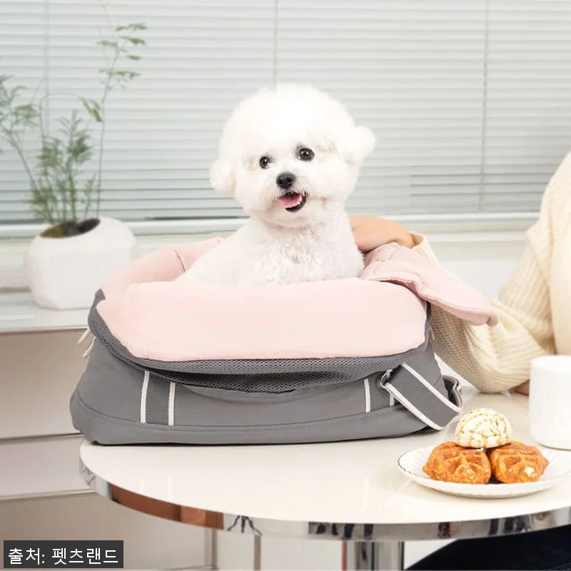 강아지 슬링백 이동 가방 포밍베딩백L 관련 이미지 4