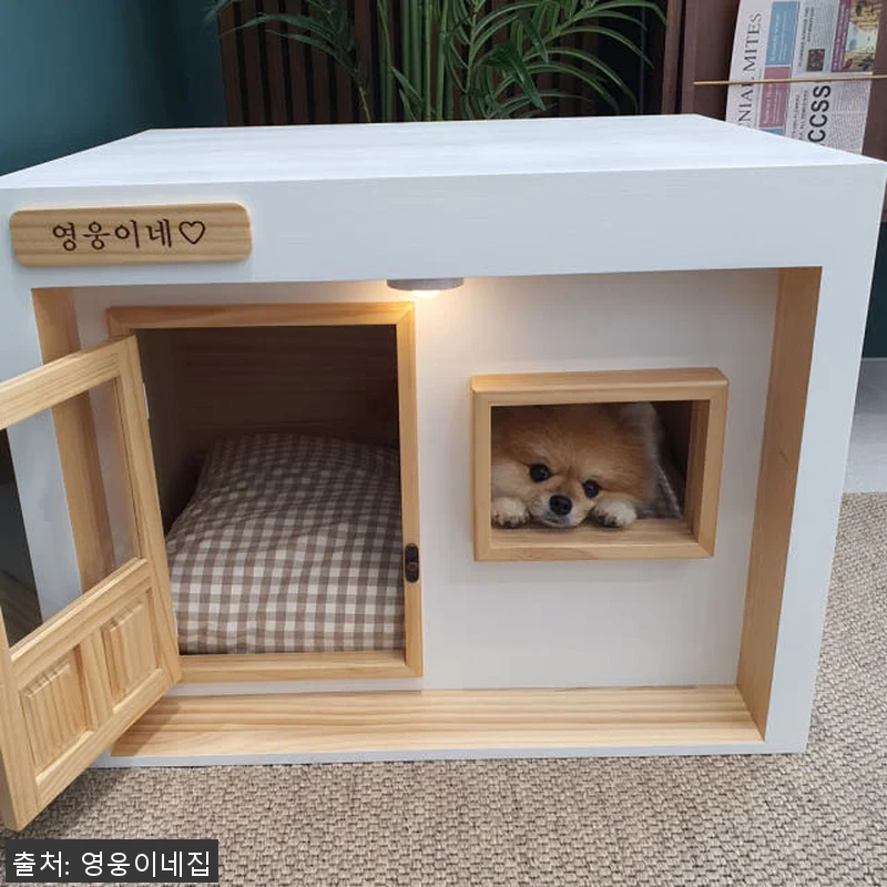 영웅이네 원목 강아지하우스 대리석 쿨 관련 이미지 5