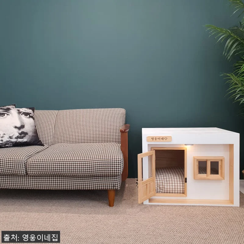 영웅이네 원목 강아지하우스 대리석 쿨 관련 이미지 6