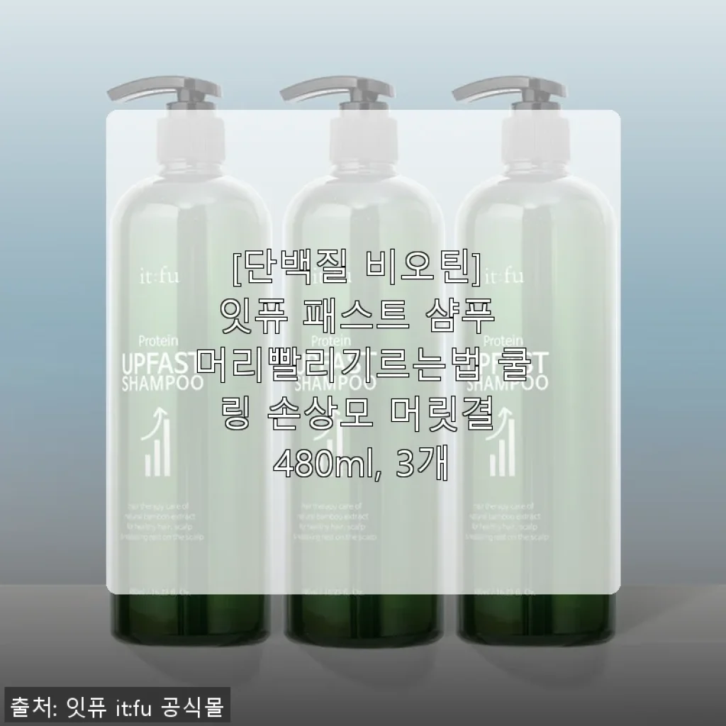 잇퓨 패스트 샴푸 3개 세트 사용후기 - 단백질과 비오틴으로 머릿결과 모발 건강을 챙기다