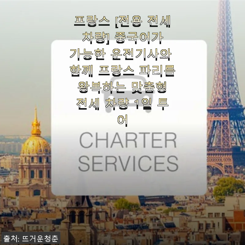 프랑스 파리 맞춤형 전세 차량 1일 투어 사용 후기와 추천