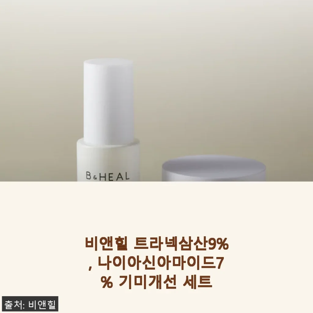 비앤힐 트라넥삼산9%, 나이아신아마이드7% 기미개선 세트 사용후기