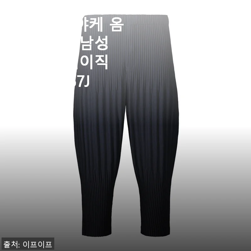이세이미야케 옴므플리세 남성 네이비 베이직 팬츠 HP57JF553 75 사용 후기