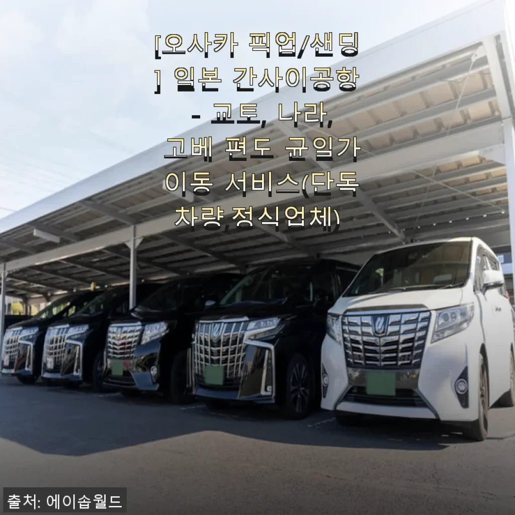 오사카 픽업/샌딩 서비스 사용후기: 간사이공항에서 교토, 나라, 고베까지 편안한 이동 경험