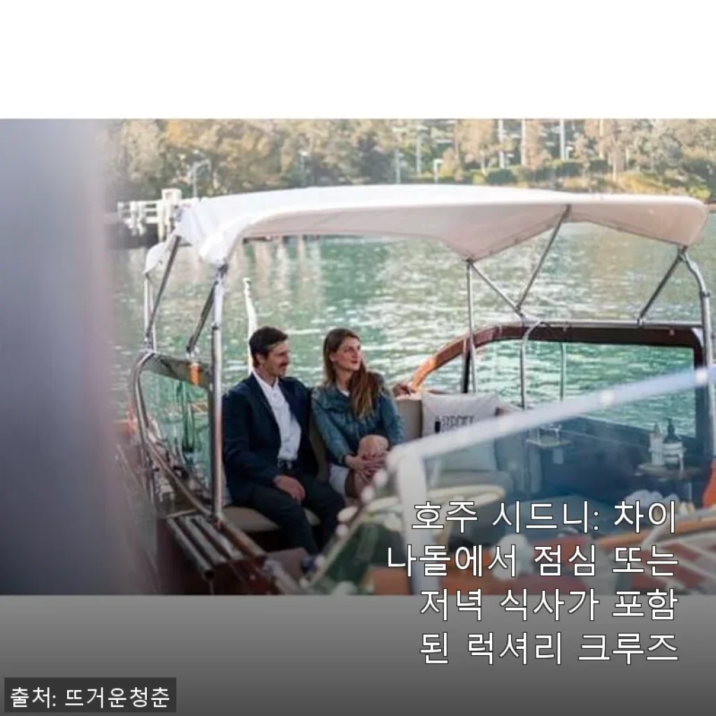 호주 시드니 차이나돌 럭셔리 크루즈 체험 후기: 특별한 날을 위한 완벽한 선택