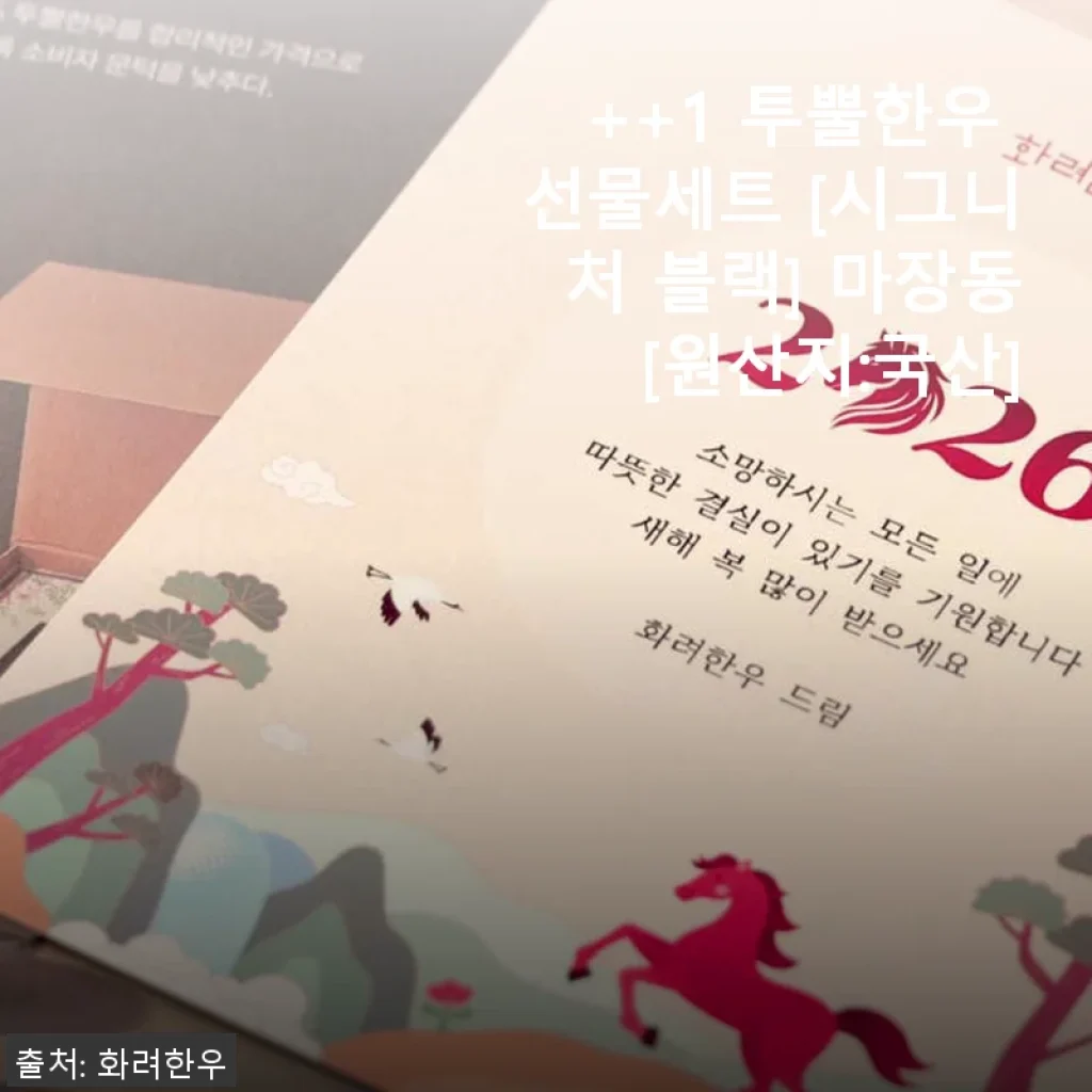 ++1 투뿔한우 선물세트 [시그니처 블랙] 사용후기 - 고급스러운 포장과 탁월한 맛의 조화