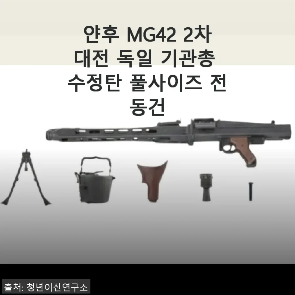 얀후 MG42 2차대전 독일 기관총 수정탄 풀사이즈 전동건 사용후기
