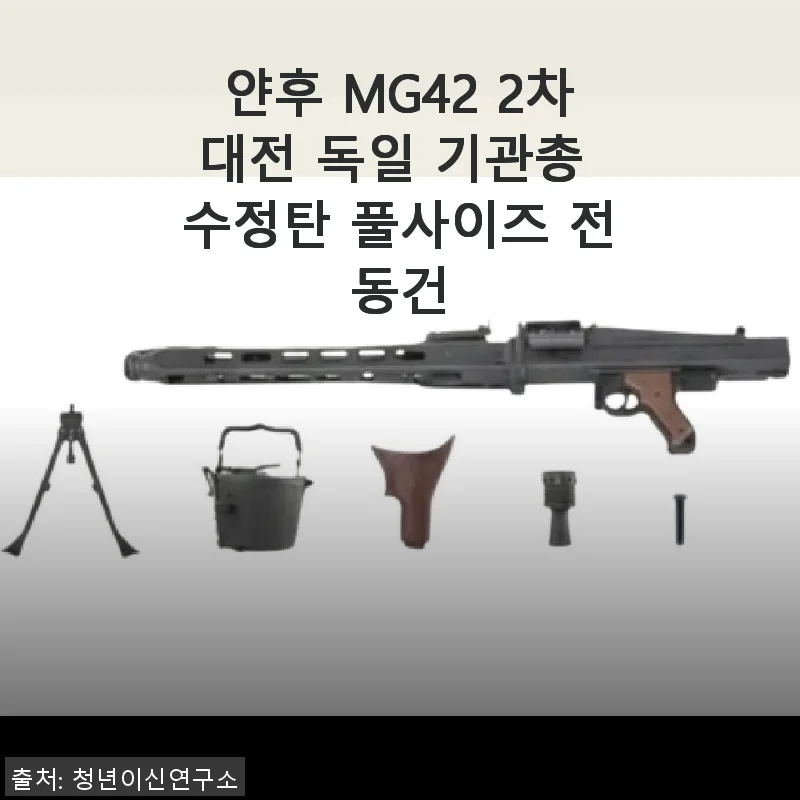 얀후 MG42 2차대전 독일 기관총 수정탄 풀사이즈 전동건 사용후기