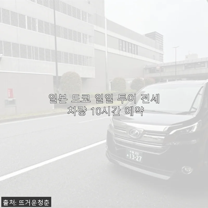 일본 도쿄 일일 투어 전세 차량 10시간 예약, 직접 체험한 만족 후기