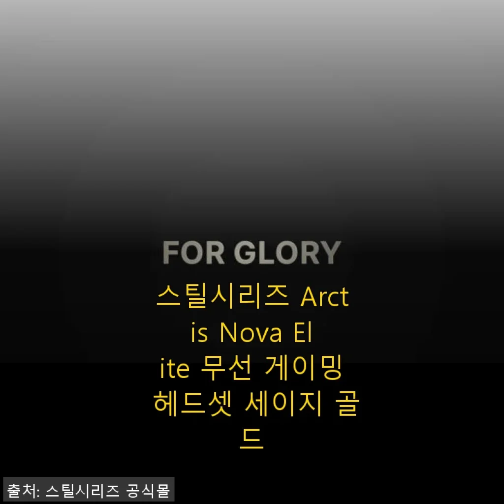 스틸시리즈 Arctis Nova Elite 무선 게이밍 헤드셋 세이지 골드 사용후기