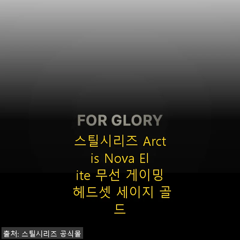 스틸시리즈 Arctis Nova Elite 무선 게이밍 헤드셋 세이지 골드 사용후기