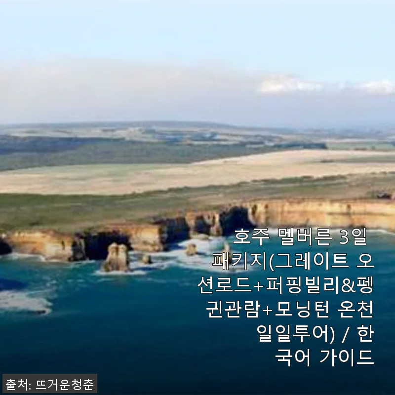호주 멜버른 3일 패키지 사용후기 - 그레이트 오션로드부터 퍼핑빌리, 모닝턴 온천까지