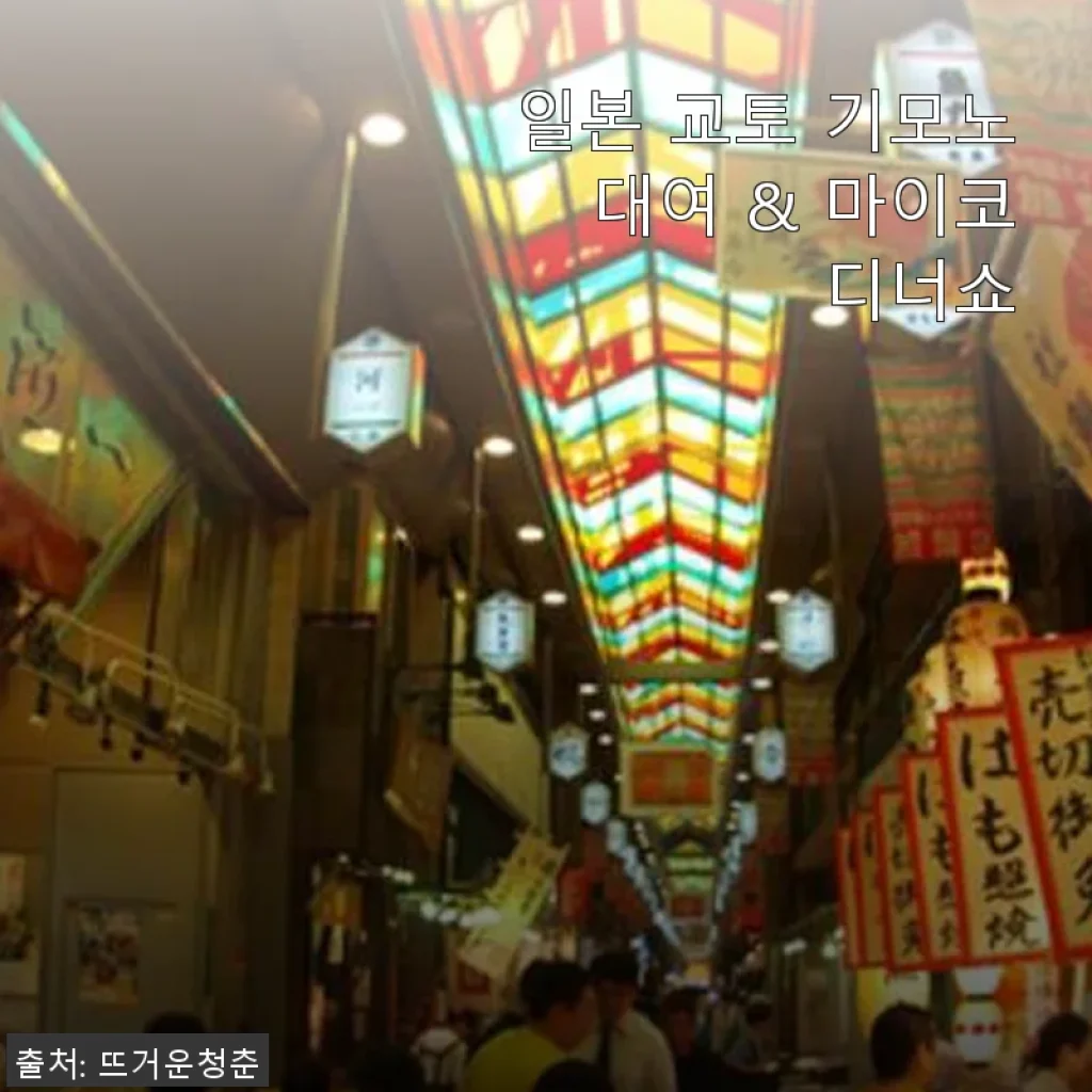 일본 교토 기모노 대여 & 마이코 디너쇼 체험 후기와 특별 할인 정보