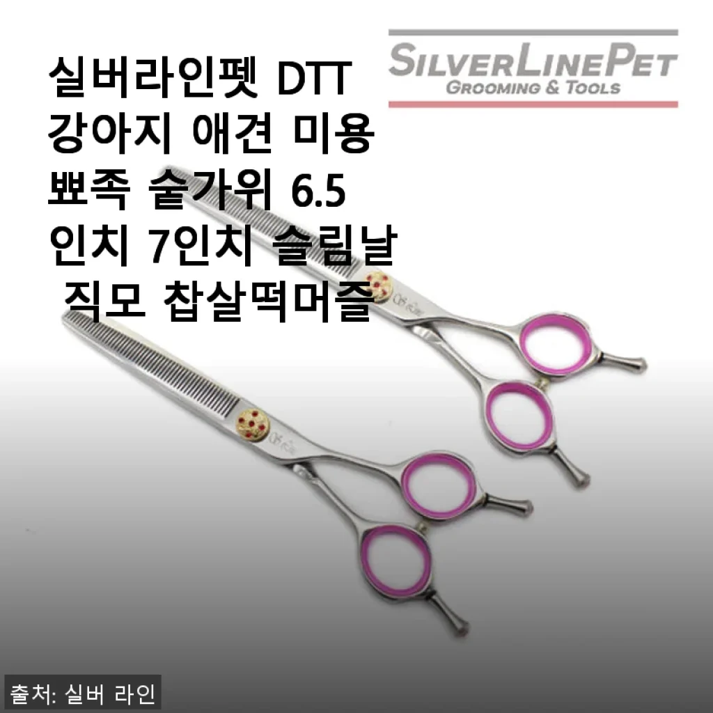 실버라인펫 DTT 강아지 애견 미용 뾰족 숱가위 6.5인치 사용후기