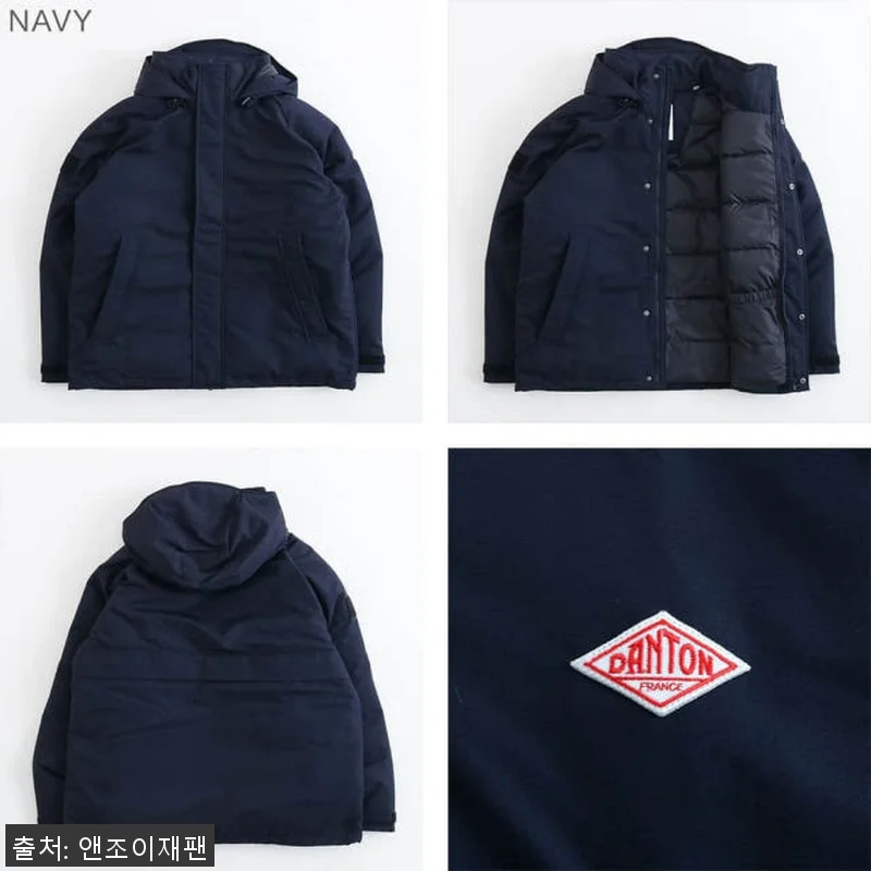 단톤 남성 아미 후드 타프타 다운 재 관련 이미지 4