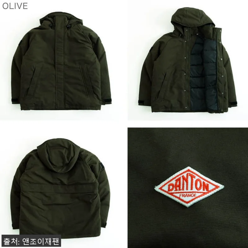 단톤 남성 아미 후드 타프타 다운 재 관련 이미지 5