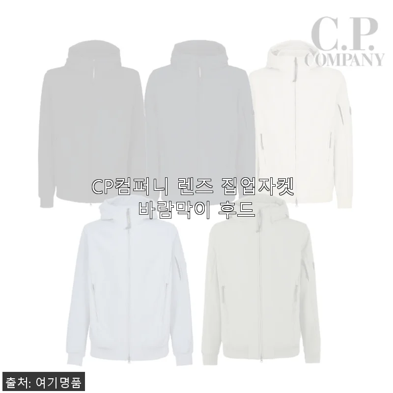 CP컴퍼니 렌즈 집업자켓 바람막이 후드 사용후기