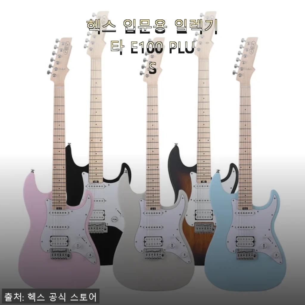 헥스 입문용 일렉기타 E100 PLUS 사용후기, 첫 일렉 기타로 딱 좋아요!