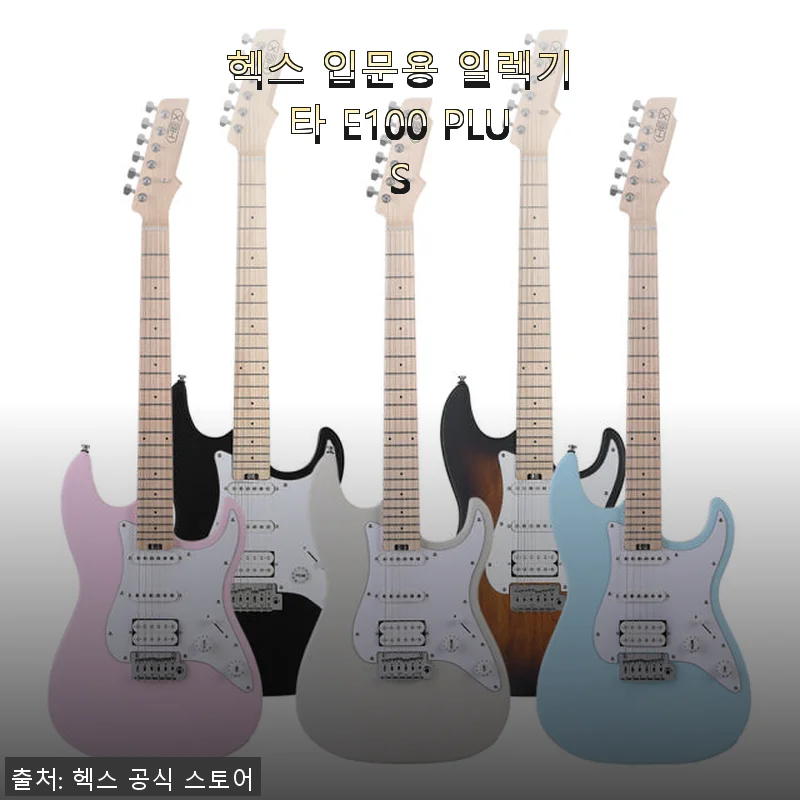 헥스 입문용 일렉기타 E100 PLUS 사용후기, 첫 일렉 기타로 딱 좋아요!