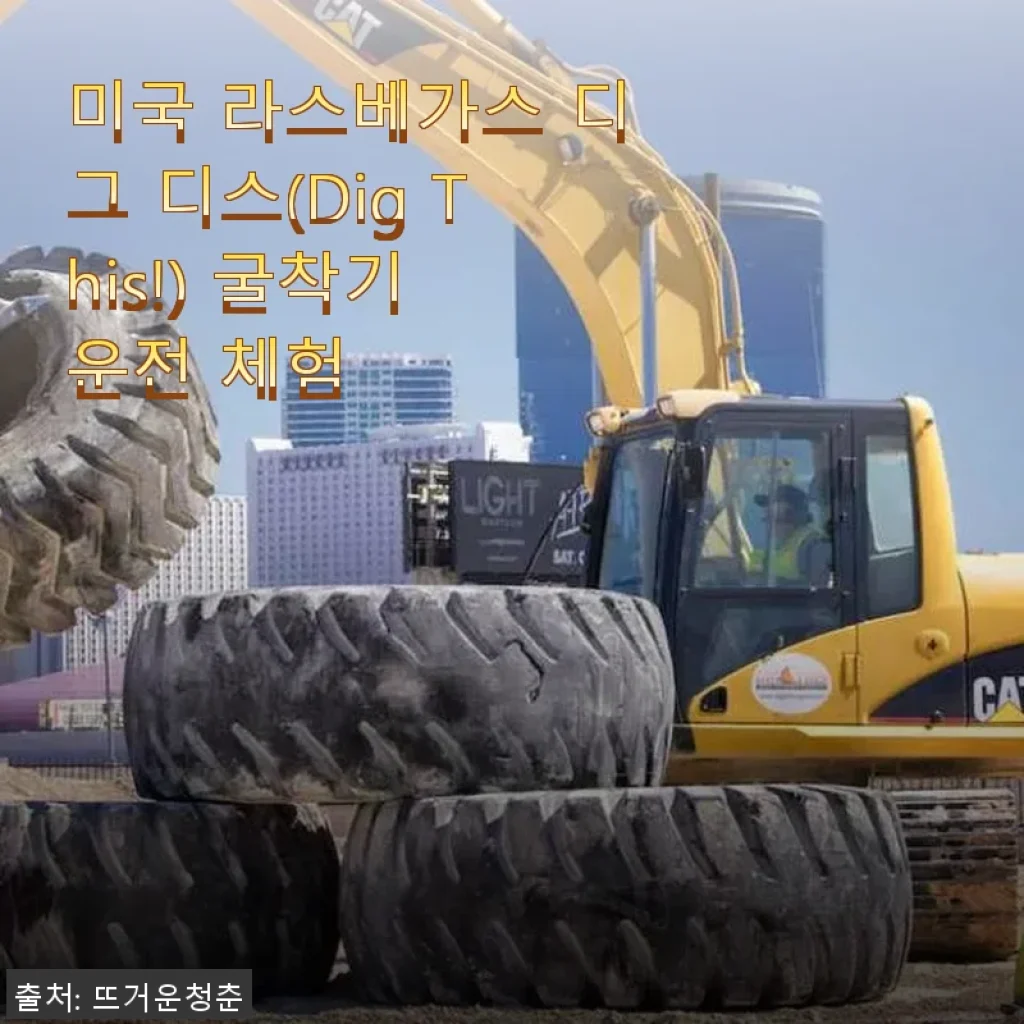 라스베가스 디그 디스 굴착기 운전 체험, 직접 체험해본 후기