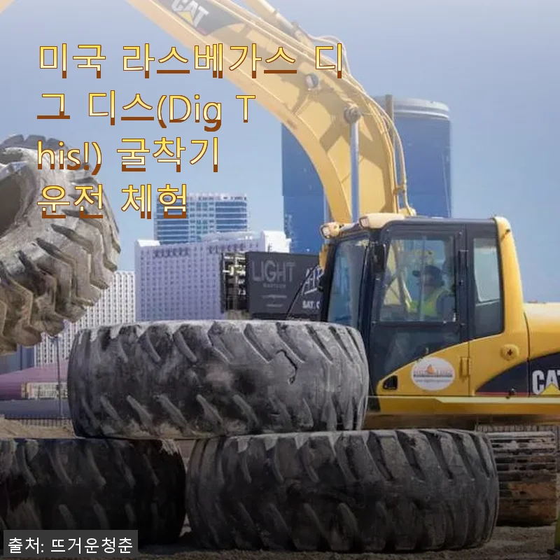 라스베가스 디그 디스 굴착기 운전 체험, 직접 체험해본 후기