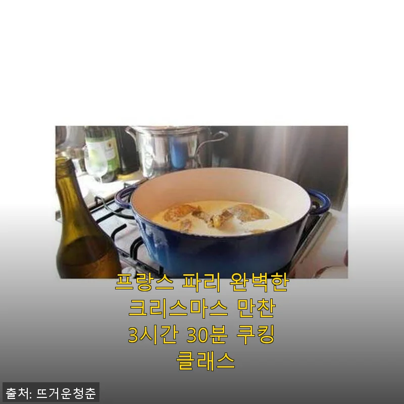 프랑스 파리 완벽한 크리스마스 만찬 3시간 30분 쿠킹 클래스 체험기