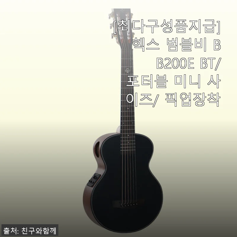 헥스 범블비 BB200E BT 포터블 미니 기타 사용후기 - 여행과 캠핑에 딱 맞는 컴팩트한 기타