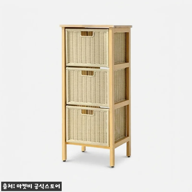 알로타 선반 3단 라탄 세트 내추럴, 관련 이미지 1
