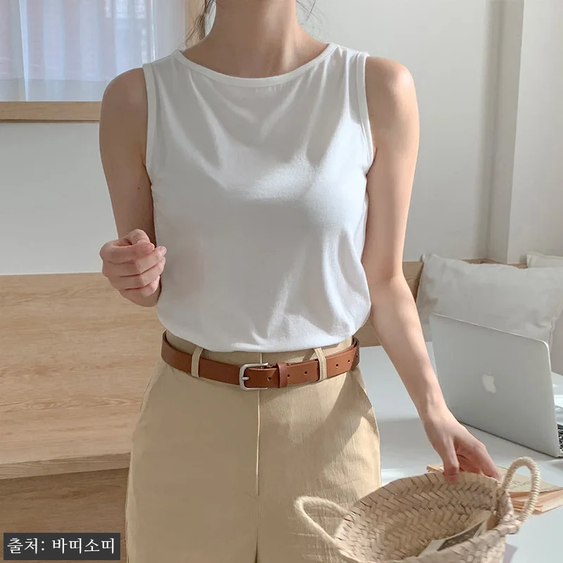 보트넥나시 민소매 이너 모달티셔츠, 세미크롭 이너로 눈여겨본 찐후기 정리 12 보트넥나시 민소매 이너 모달티셔츠, 관련 이미지 1
