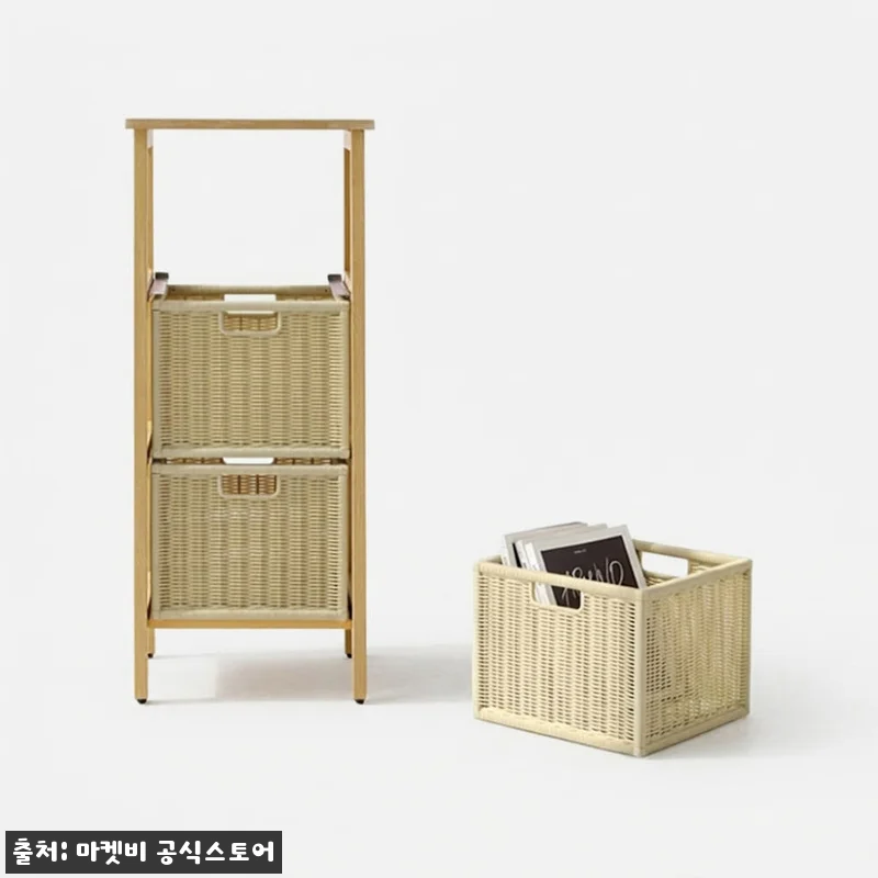 알로타 선반 3단 라탄 세트 내추럴, 관련 이미지 2