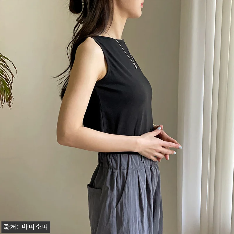 보트넥나시 민소매 이너 모달티셔츠, 세미크롭 이너로 눈여겨본 찐후기 정리 13 보트넥나시 민소매 이너 모달티셔츠, 관련 이미지 2