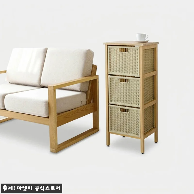 알로타 선반 3단 라탄 세트 내추럴, 관련 이미지 4