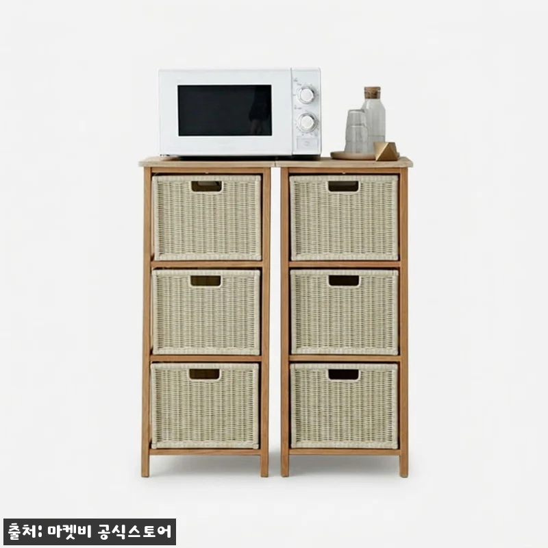알로타 선반 3단 라탄 세트 내추럴, 관련 이미지 5