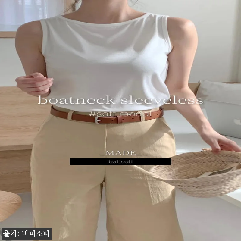 보트넥나시 민소매 이너 모달티셔츠, 세미크롭 이너로 눈여겨본 찐후기 정리 20 보트넥나시 민소매 이너 모달티셔츠, 관련 이미지 9