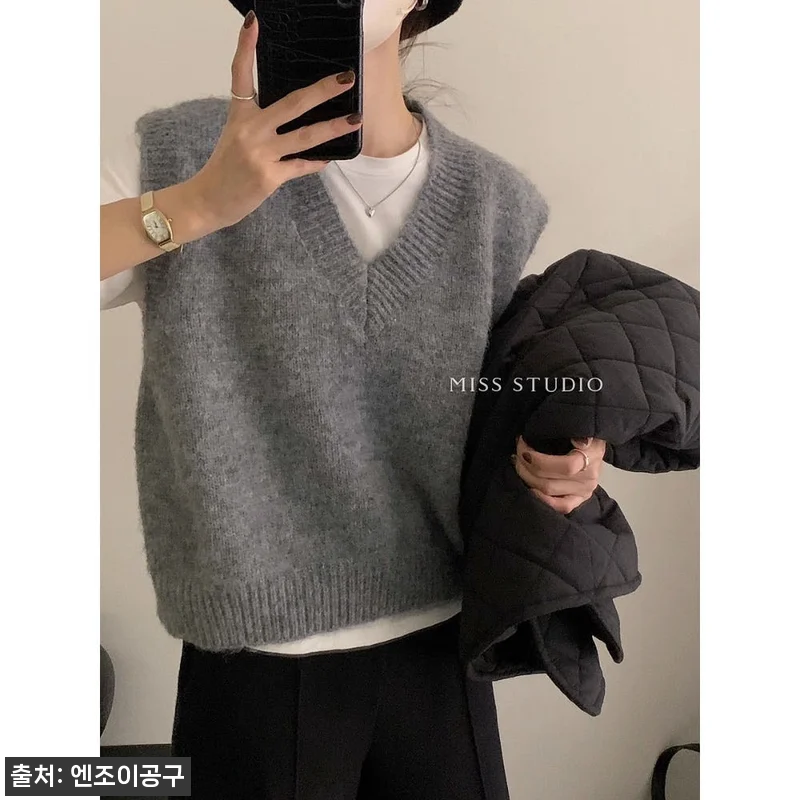 동상이몽 317회 권다현 니트 조끼 브이넥 베스트, 겨울 레이어드용으로 살펴본 구매 포인트 7 동상이몽 317회 권다현 니트 조끼 관련 이미지 1