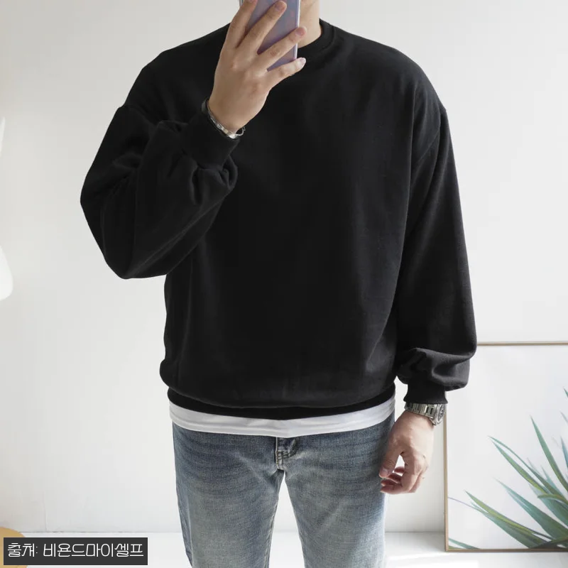 1+1 남녀공용 올데이 특양면 오버핏 무지 맨투맨 기모 옵션, 2만 원대 할인 구성 체크 10 1+1 남녀공용 올데이 특양면 오버핏 관련 이미지 1