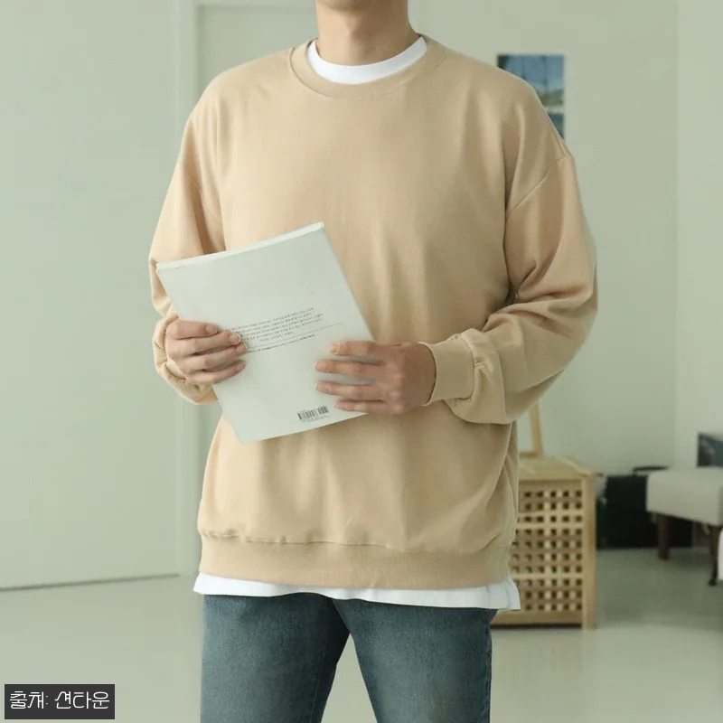 남자맨투맨 남자긴팔티 빅사이즈 오버핏 관련 이미지 1