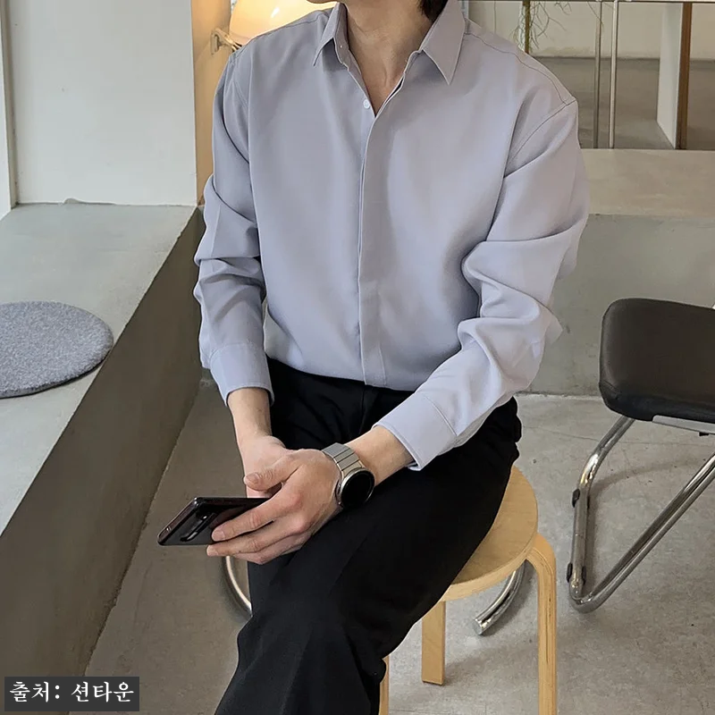 남자셔츠 빅사이즈 실크 남성남방 남자린넨셔츠, 1만원대 히든 버튼 데일리 셔츠 이슈템 10 남자셔츠 빅사이즈 실크 남성남방 남자 관련 이미지 1
