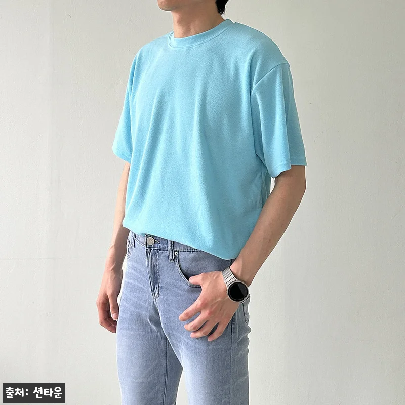1+1 남자오버핏반팔티 아이스 쿨링 관련 이미지 1