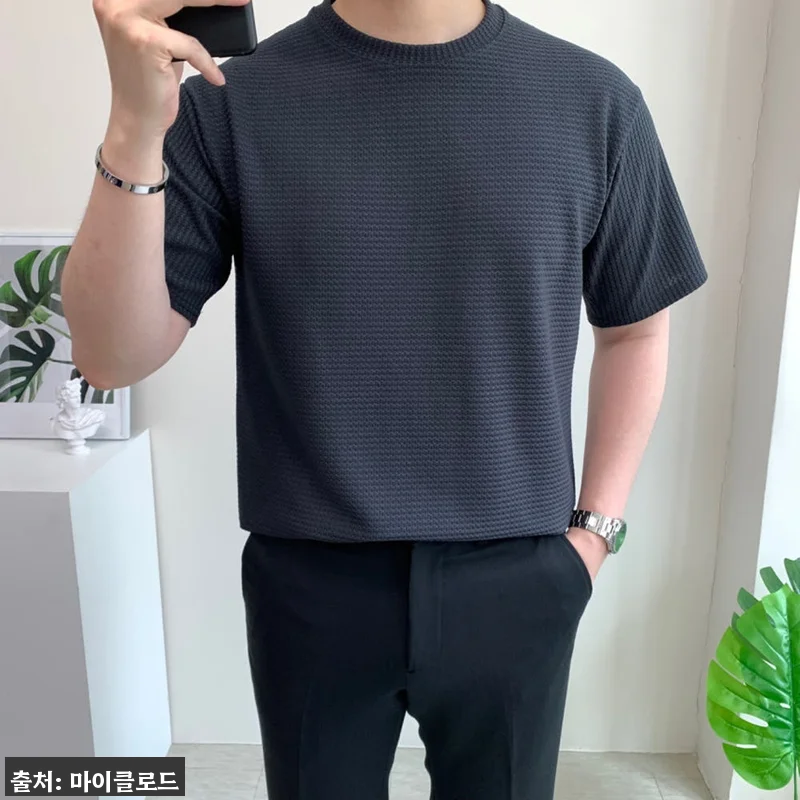 남자 빅사이즈 반팔 와플 무지 여름 티셔츠, 1만 원대 무료배송으로 눈여겨본 여름 이슈템 10 남자 빅사이즈 반팔 와플 무지 여름 관련 이미지 1