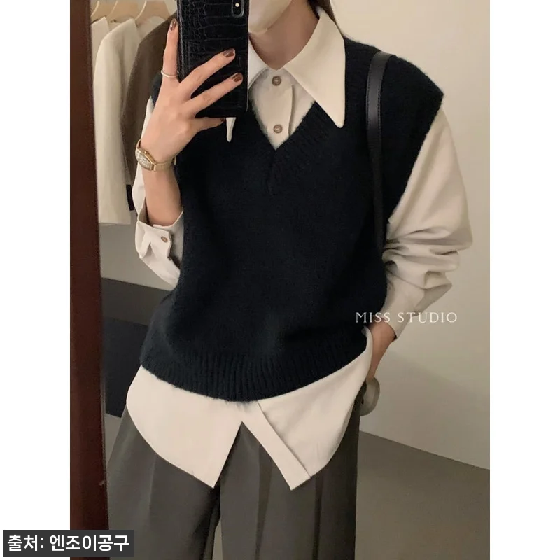 동상이몽 317회 권다현 니트 조끼 브이넥 베스트, 겨울 레이어드용으로 살펴본 구매 포인트 8 동상이몽 317회 권다현 니트 조끼 관련 이미지 2