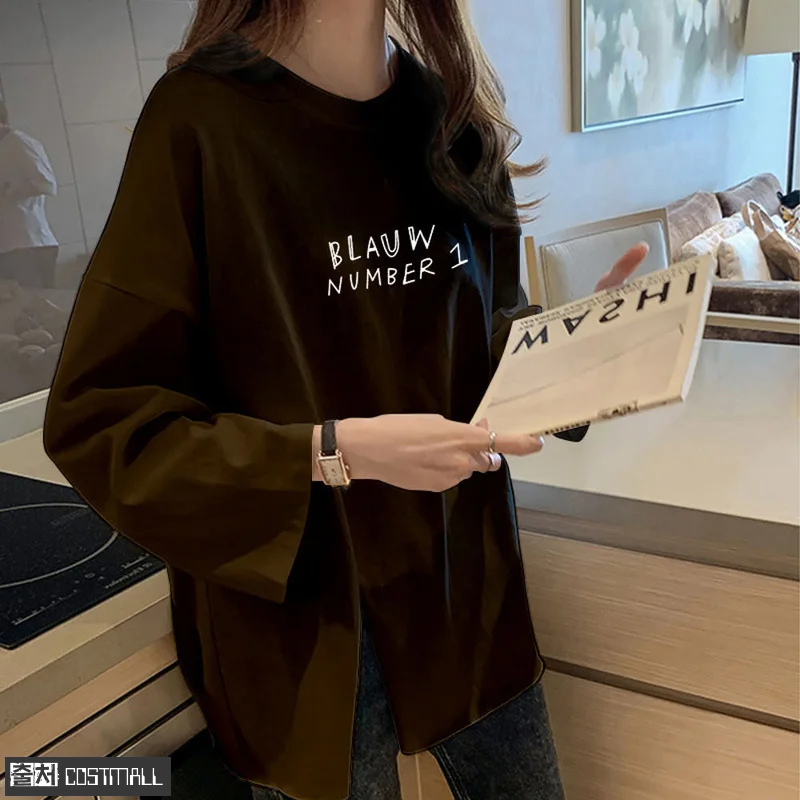 여성맨투맨 롱 무지 박서 이너 흰 박 관련 이미지 2